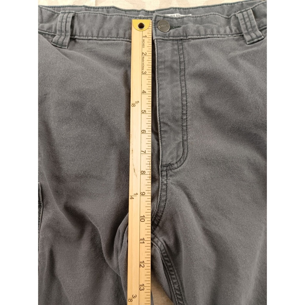 Carhartt Mens Relaxed Fit Cargo Shorts Gray Size 38 Built to Serve - Picture 4 of 9